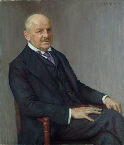 Porträt von Alfred Lichtwark (1852-1914), 1912 von Leopold Karl Walter von Kalckreuth